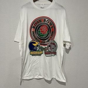 Michigan Wolverines Rose Bowl Adult Xl Whites Vtg Shirt